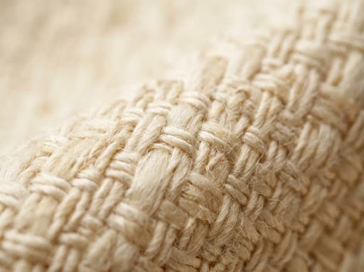 Macro shot of woven textile threads