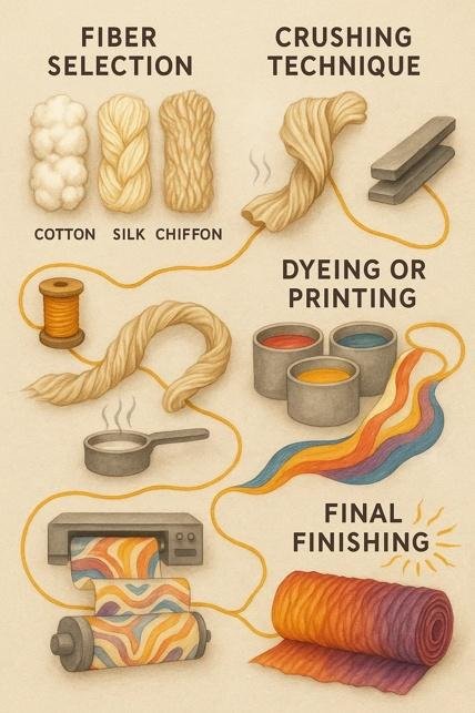 Manufacturing Process of Crush Fabric