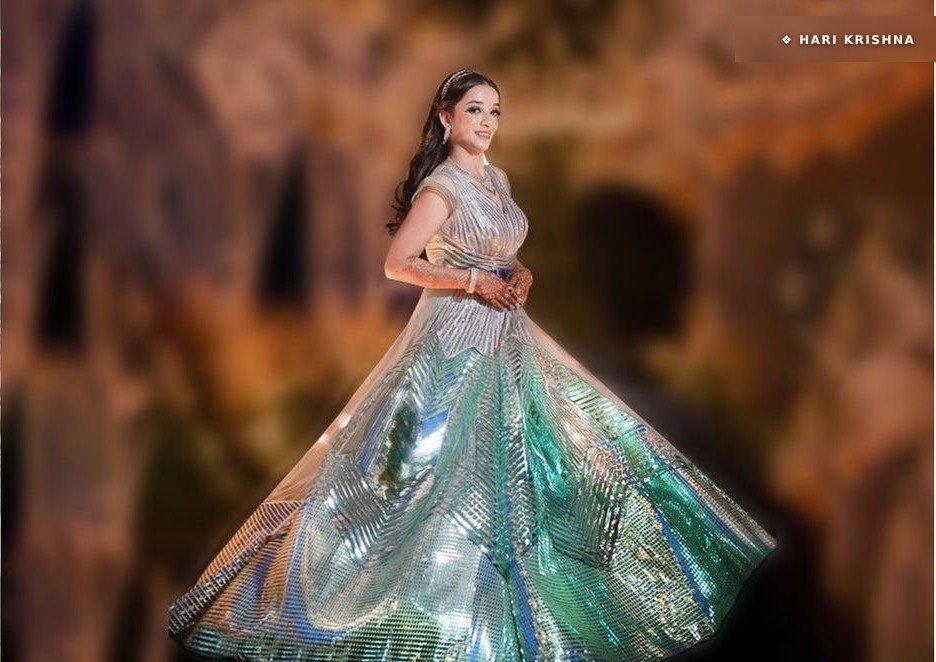 Technicolor Lehenga